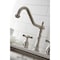Kingston Brass KB1798BEXLS Widespread Kitchen Faucet, Brushed Nickel KB1798BEXLS - alternate 3